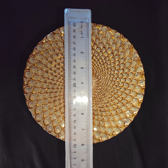 Topkapi Turkish Glass Hand Painted Dessert Plate - Picture 6 of 8